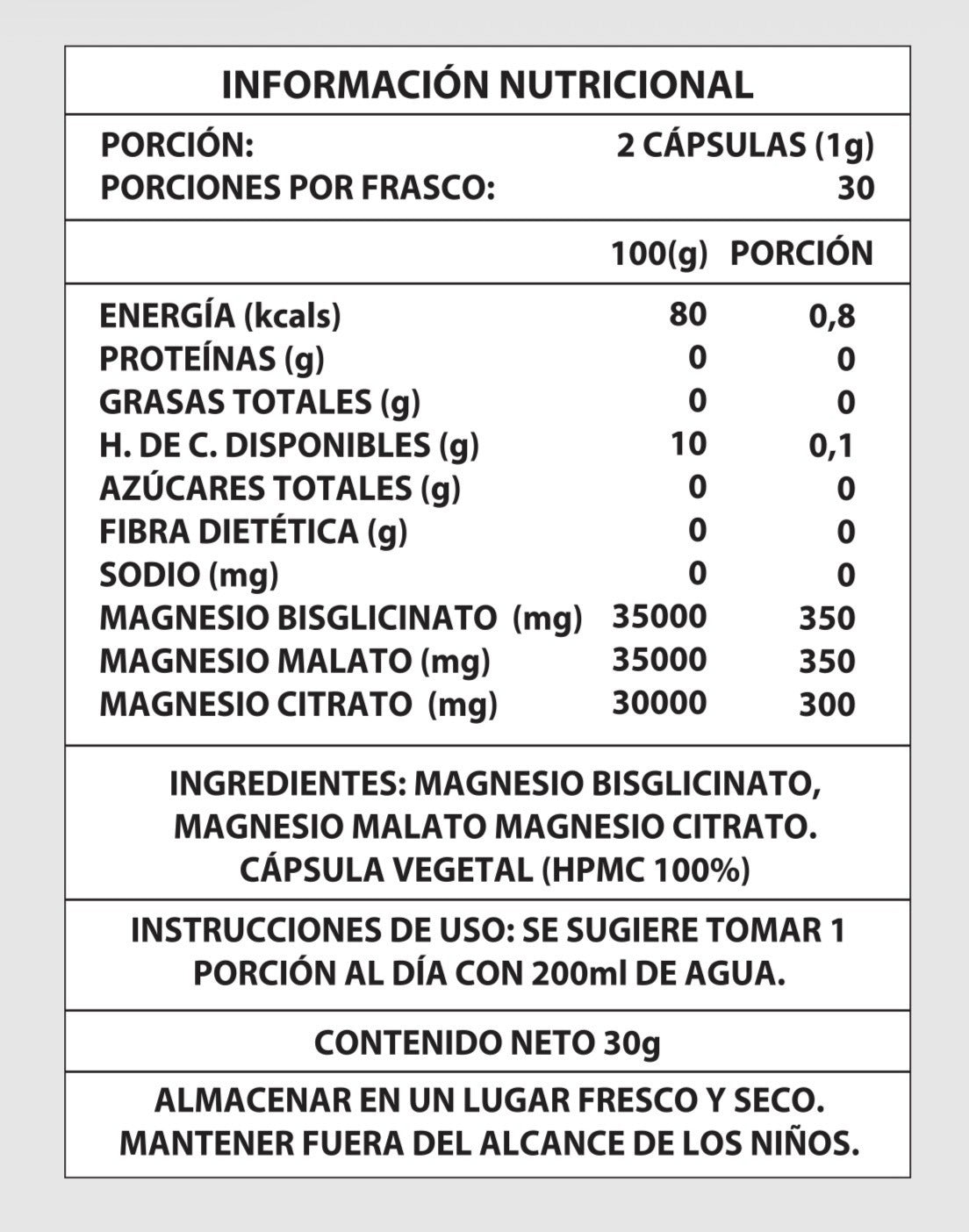 Magnesio Complex | 60 Cápsulas