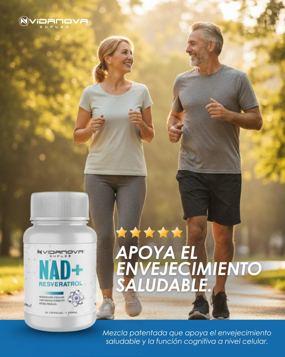 Nad+Resveratrol | Reparación Celular Anti envejecimiento